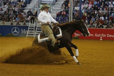 Rudi Kronsteiner (AUT) vinder 2008 FEI World Reining Masters 