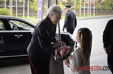 Prinsesse Benedikte er ankommet til World Cup Herning
