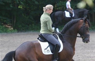 Nathalie p&aring; Horsebo Smarties i parken