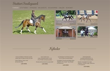 Ny hjemmeside til Stutteri Svalegaard