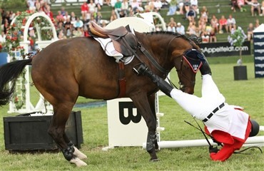 S&aring;dan falder du bedst af hesten