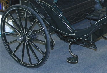 Historiske hestevogne &aelig;dt af flammerne