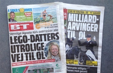 Dagbladene har f&aring;et &oslash;je p&aring; dressurholdet