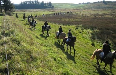 &Aring;bning af riderute i Hj&oslash;rring