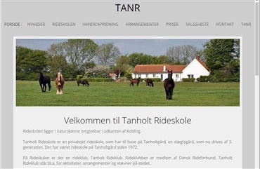 Ny hjemmeside til Tanholt Rideskole
