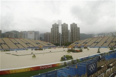 Regn over Sha Tin