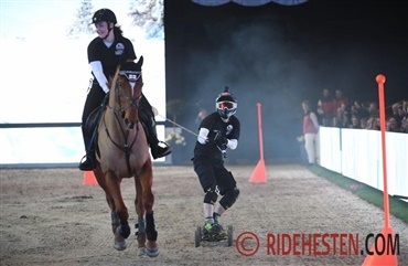 Ny sport: Skateboarding med hest (video)