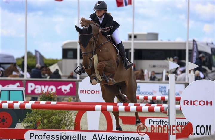 Kj&aelig;rgaard placeret med to 8-&aring;rs heste i 145 cm