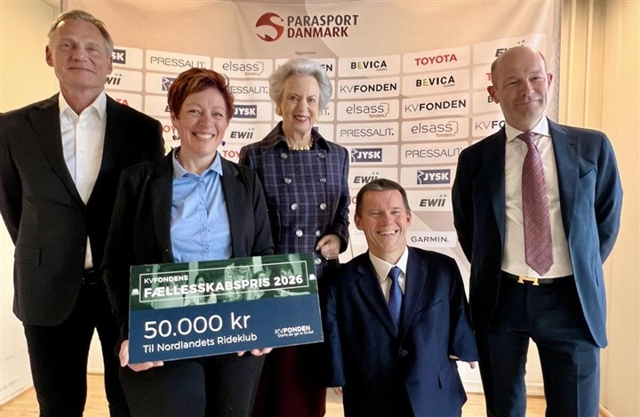 Nordlandets Rideklub modtager pris fra KV Fonden